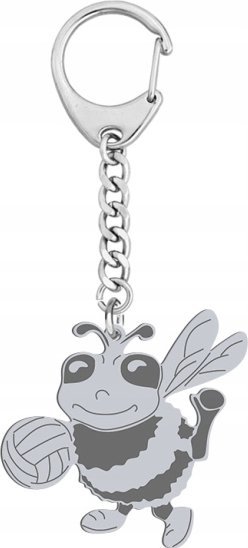 Radziszewska Jewellery Srebrny Brelok PSZCZOŁA Z PIŁKĄ GRAWER