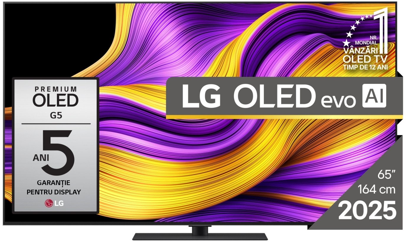 LG OLED evo AI OLED65G53LS Telewizor 121,9 cm (48") 4K Ultra HD Smart TV Wi-Fi Czarny