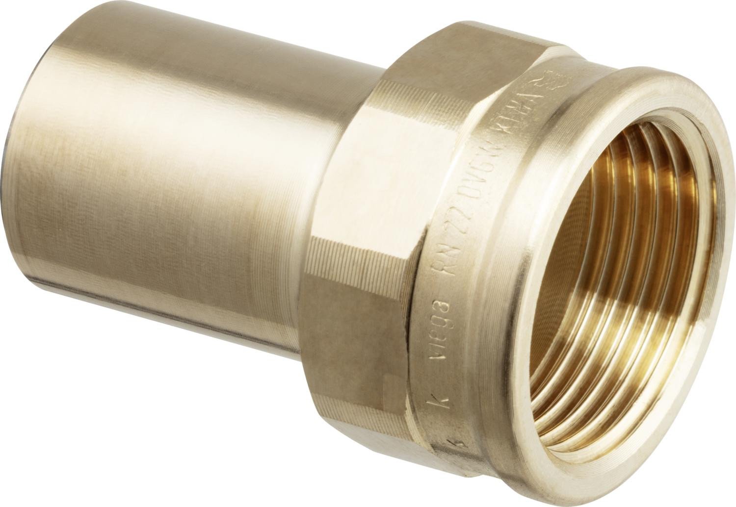 Element wsadowy 18 x 1/2 brąz krzemowy / blyszczacyŁącznik do rur