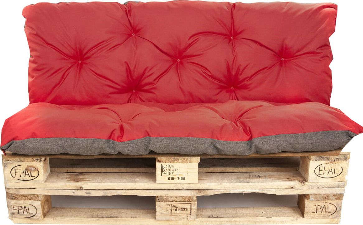 Setgarden Poduszki na palety | zestaw poduszek 120x60/50cm | poduszki na ławkę | huśtawkę