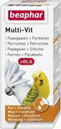 Beaphar Beaphar Multi-Vit For Parrots - witaminy dla papug 20ml