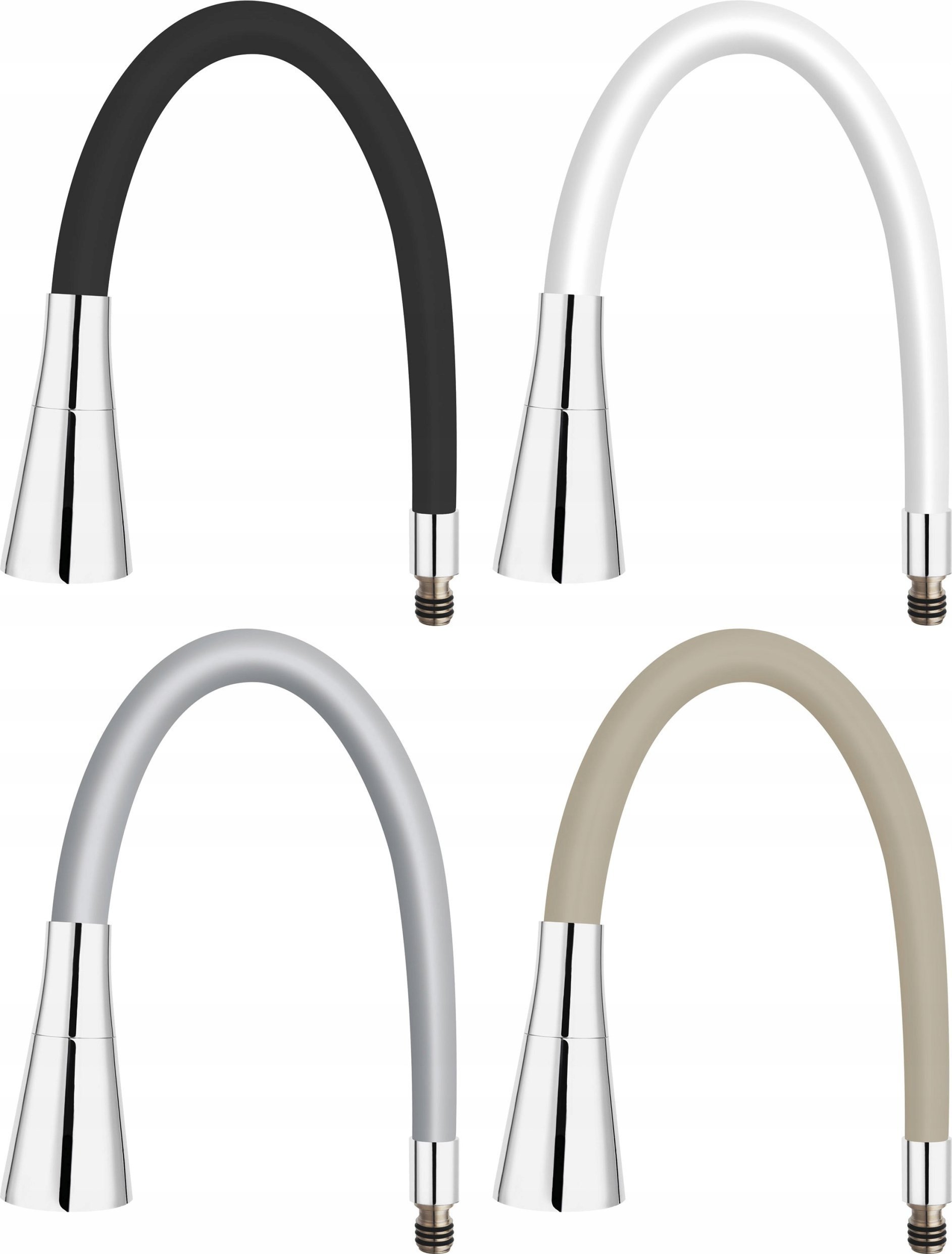 Wylewka Alkotest W101B-B / FERRO / ELASTICO II / WYLEWKA DO BATERII ZLEWOZMYWAKOWEJ CZARNA /