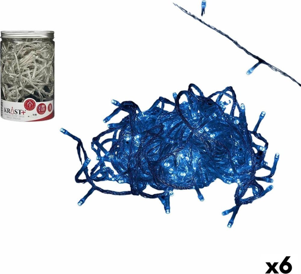 Krist+ Girlanda z Lampkami LED Światło chłodne 14,4 m Przezroczysty 6 W (6 Sztuk)