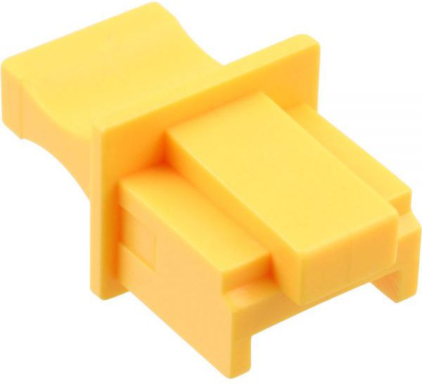 InLine Osłona przeciwkurzowa do gniazda RJ45 żółta 100szt. (59942J)