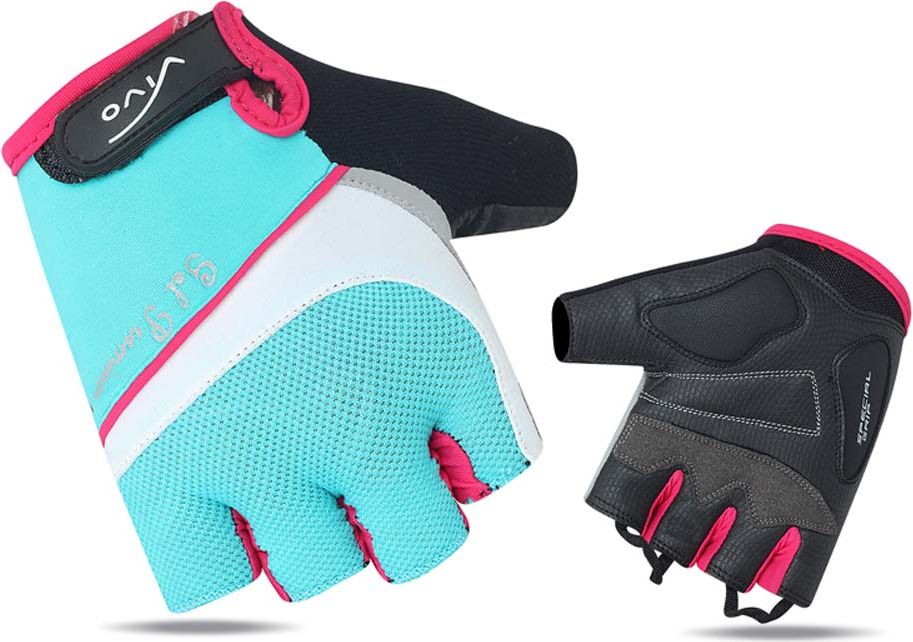 Vivo Rękawiczki rowerowe damskie SB-01-8501-C niebiesko-białe r. S (4962516)