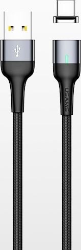 Kabel USB Usams USB-A - USB-C 1 m Srebrny (63733-uniw)