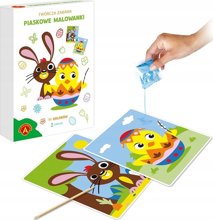 Piaskowe malow.wielkan.kurczaczek i zajączek 30631