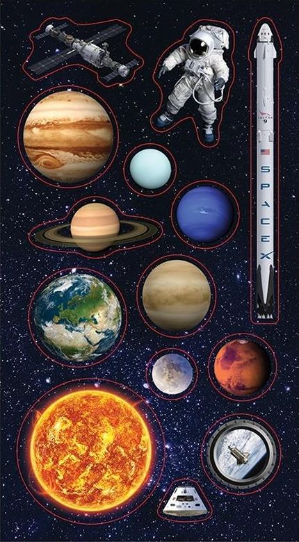 Ranok Naklejki Kosmos