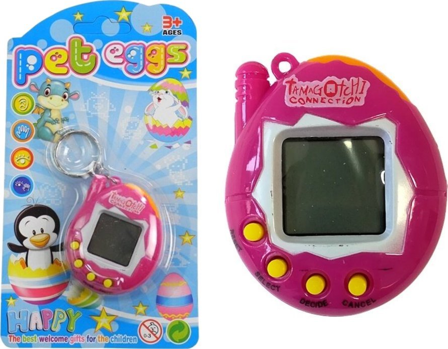 LeanToys Gra Elektroniczne Zwierzątko Tamagotchi Różowe