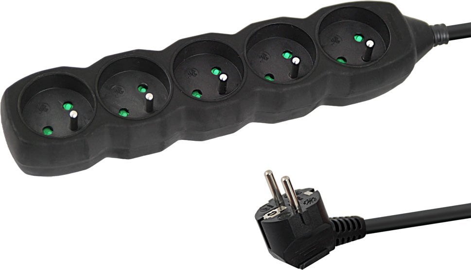 Listwa zasilająca Esperanza ELK207K listwa zasilająca 5 gn. 1.5m czarna