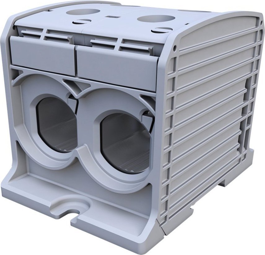 Simet Złączka szynowa gwintowa Al/Cu STB 300-2 (87920) SIMBLOCK szary 81302002