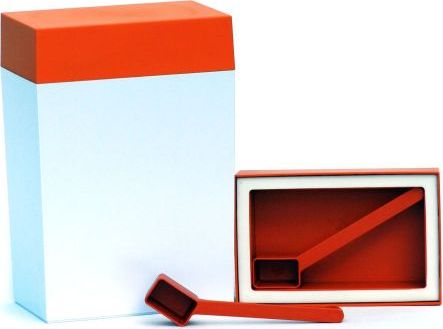 OLaLa Pojemnik OLaLa prostokątny, z miarką, 3,0 l, biało-pomarańczowy