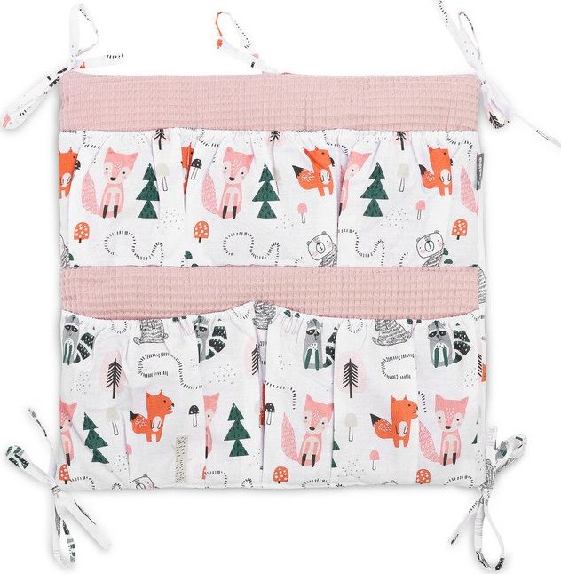 Sensillo ORGANIZER NA ŁÓŻKO – WAFEL LISKI RÓŻOWY