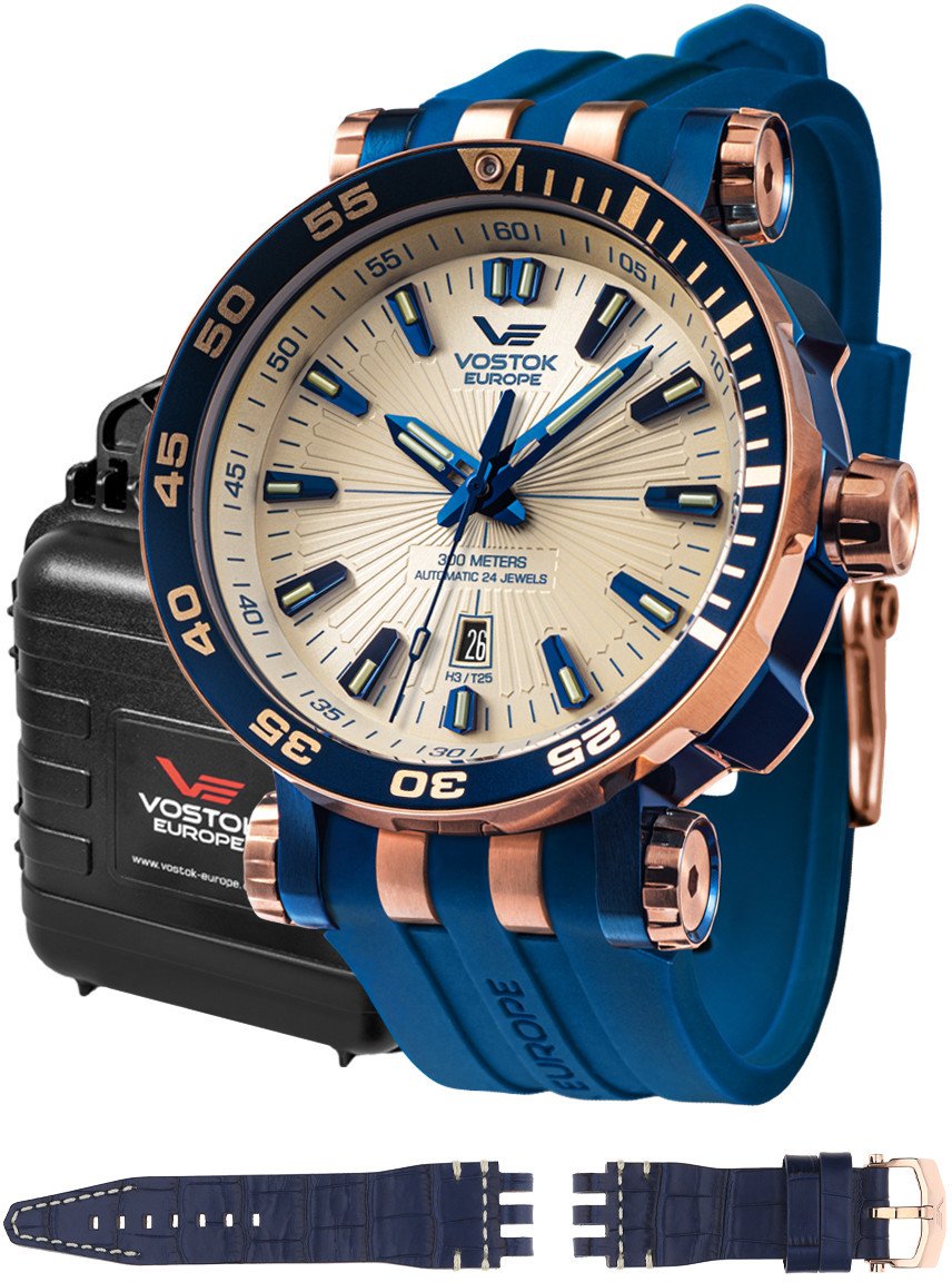 Zegarek męski Vostok Europe NH35A-575E651S niebieski