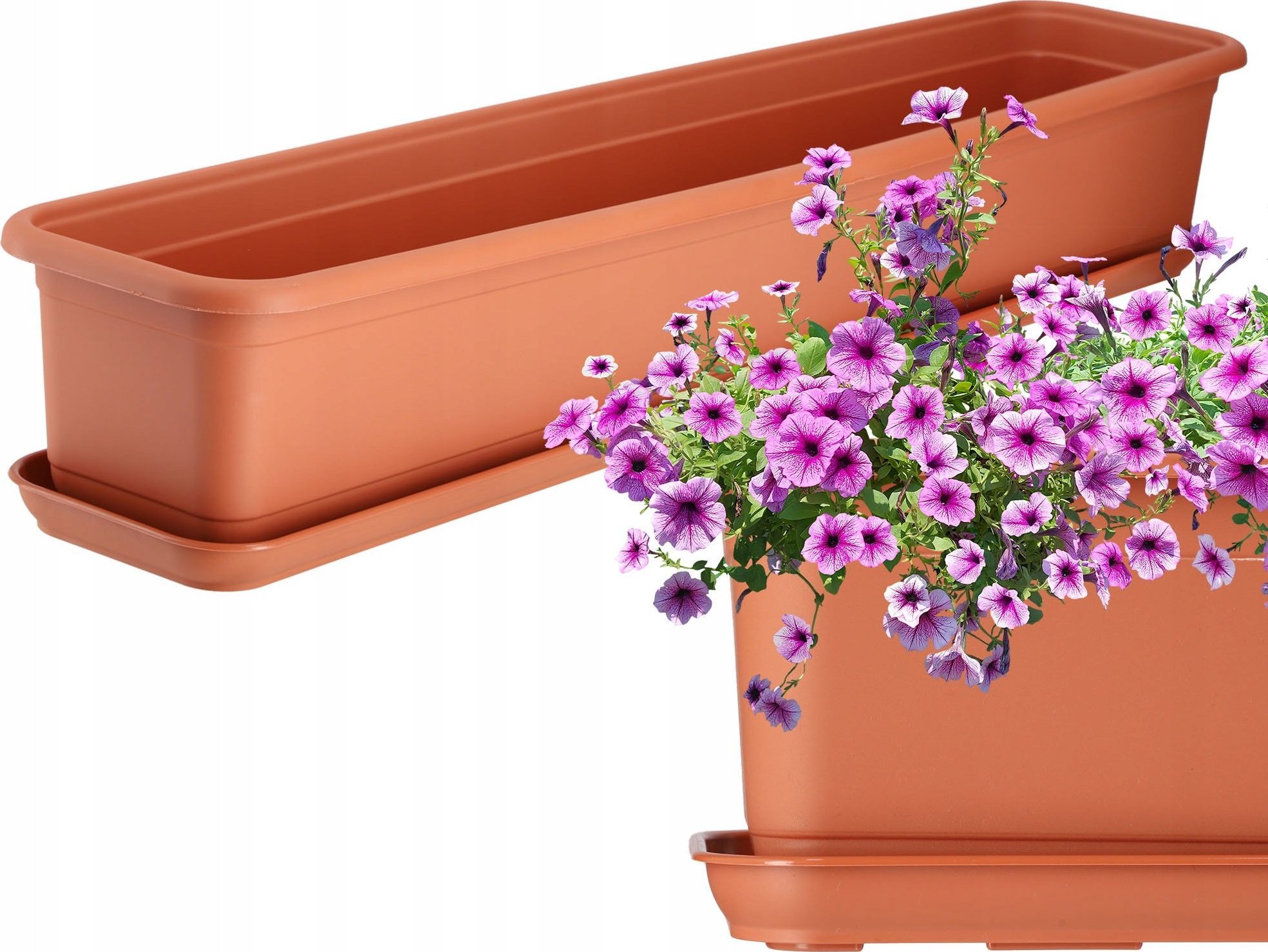 Kadax KADAX Doniczka Skrzynka Balkonowa 80cm Z Podstawką