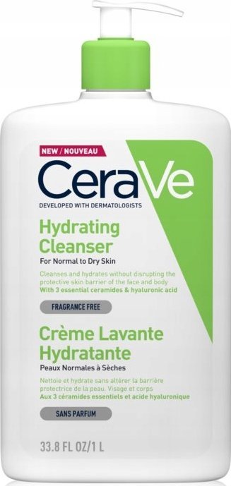 CeraVe Hydrating Cleanser Emulsja oczyszczająca o działaniu nawilżającym 1000ml