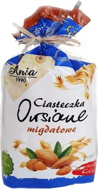 Ania Ciasteczka owsiane z migdałami 150 g