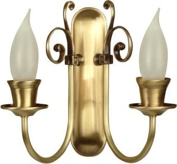 Kinkiet Solar Kinkiet z mosiądzu ŚWIECA 2 płomienny