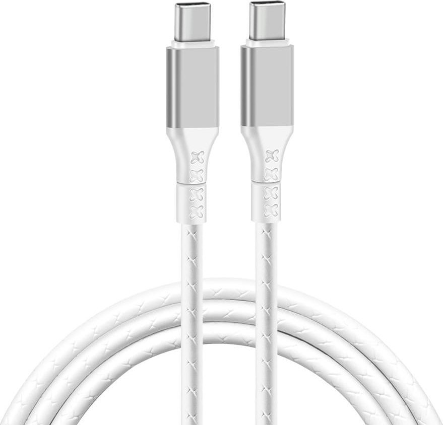 Kabel USB typ-C - USB typ-C eXtremestyle Ampere (2 m, biały)