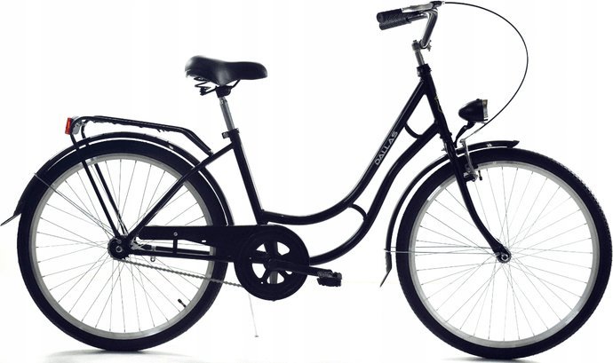 Dallas Bike Rower Dallas Retro 26" 1spd - czarny z koszem