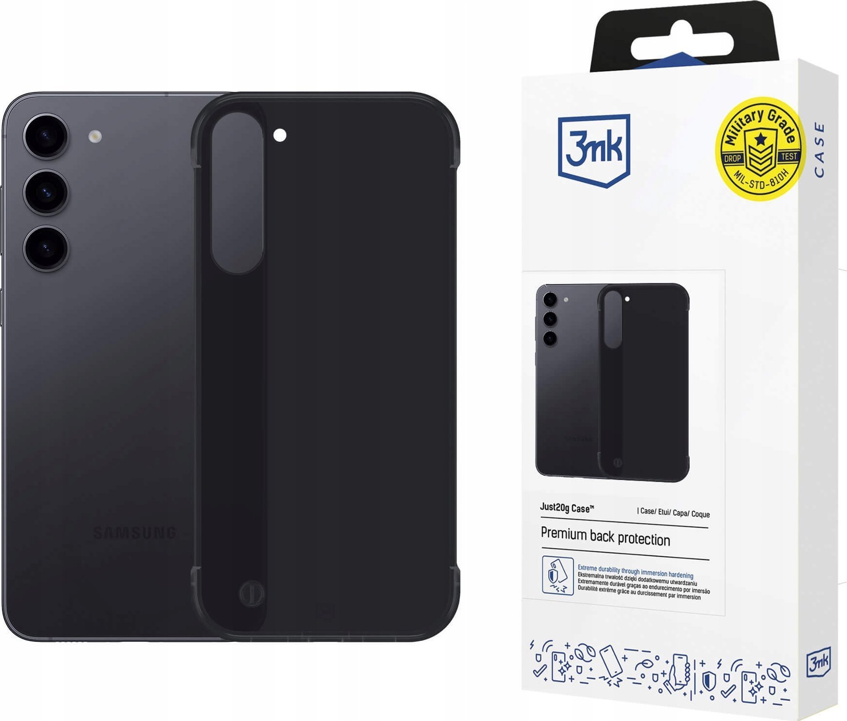 Etui 3MK Just20g Matt Case do Samsung Galaxy S23 5G