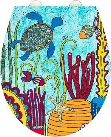 Deska bidetowa Wenko Deska sedesowa z kolorową grafiką, WENKO