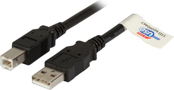 Kabel USB EFB USB-A - USB-B 1 m Czarny (K5256SW.1)