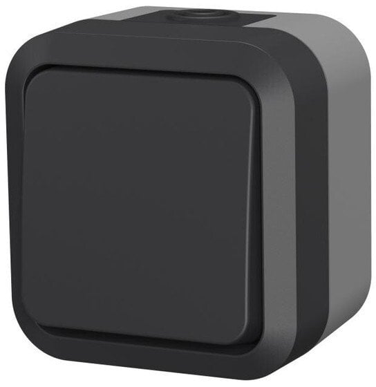 Łącznik 2-biegunowy podwójny natynkowy Aqua Pro IP55 szaro grafitowy 60321