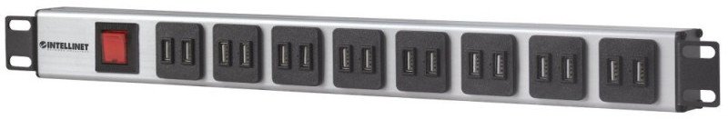 Intellinet Network Solutions Listwa zasilająca 19" 1U 16 gniazd USB (164498)