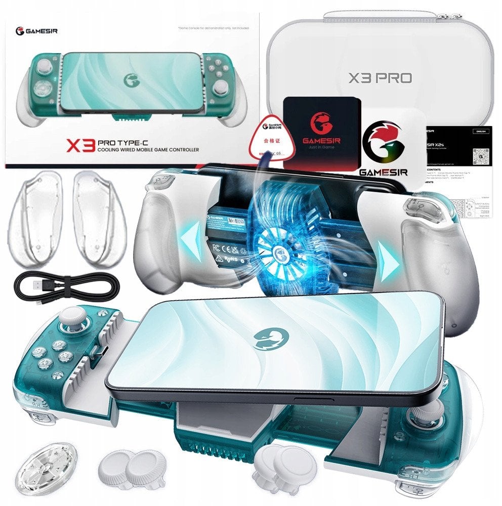 Kontroler mobilny GameSir X3 Pro USB-C z uchwytem na telefon