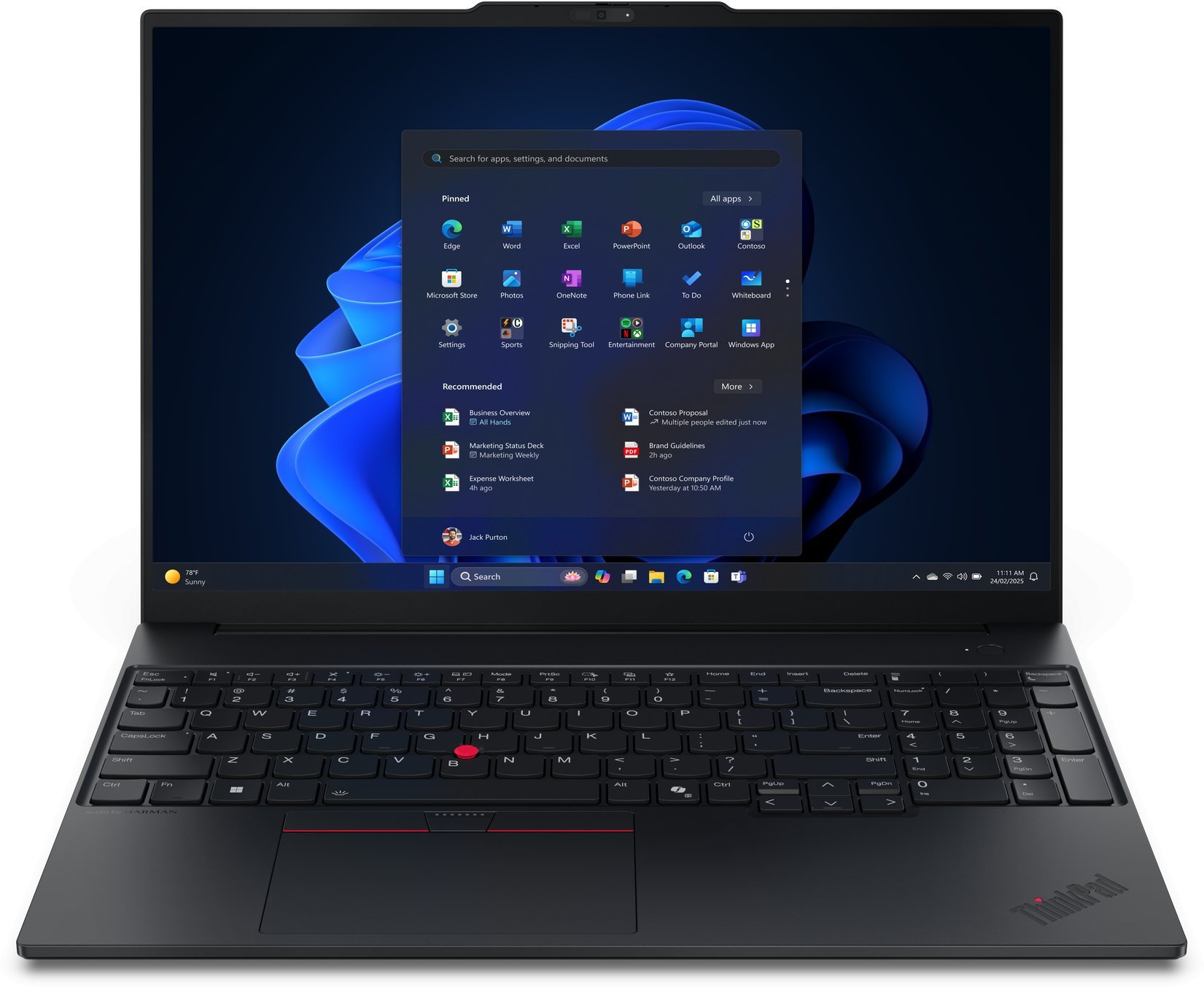 Laptop Lenovo ThinkPad E16 G3 Core Ultra 7 255H / 64 GB / 512 GB / 60 Hz / Windows 11 Pro (21SR0071PB)