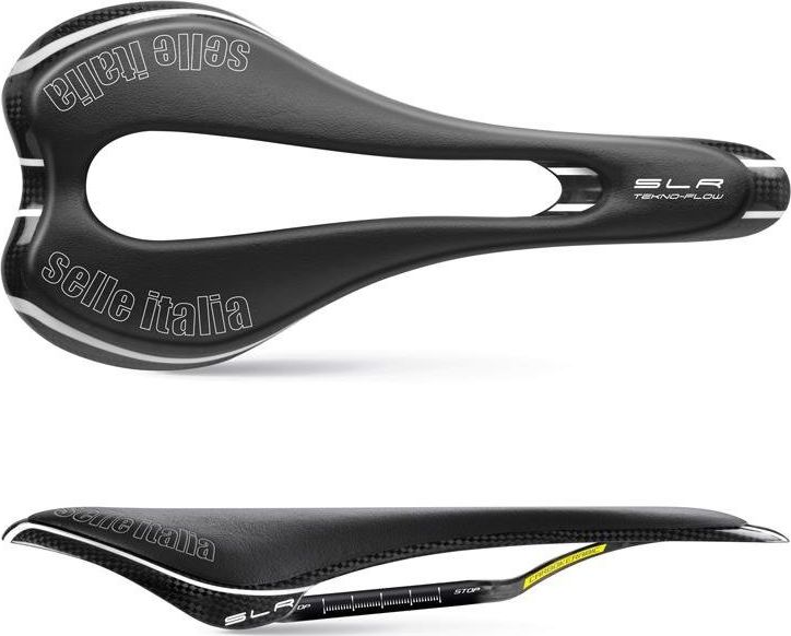 Selle Italia Siodło SELLE ITALIA SLR TEKNO FLOW S (id match - S3) carbon/keramic 7x9, carbon/fibra-tek, 110g carbon (NEW)