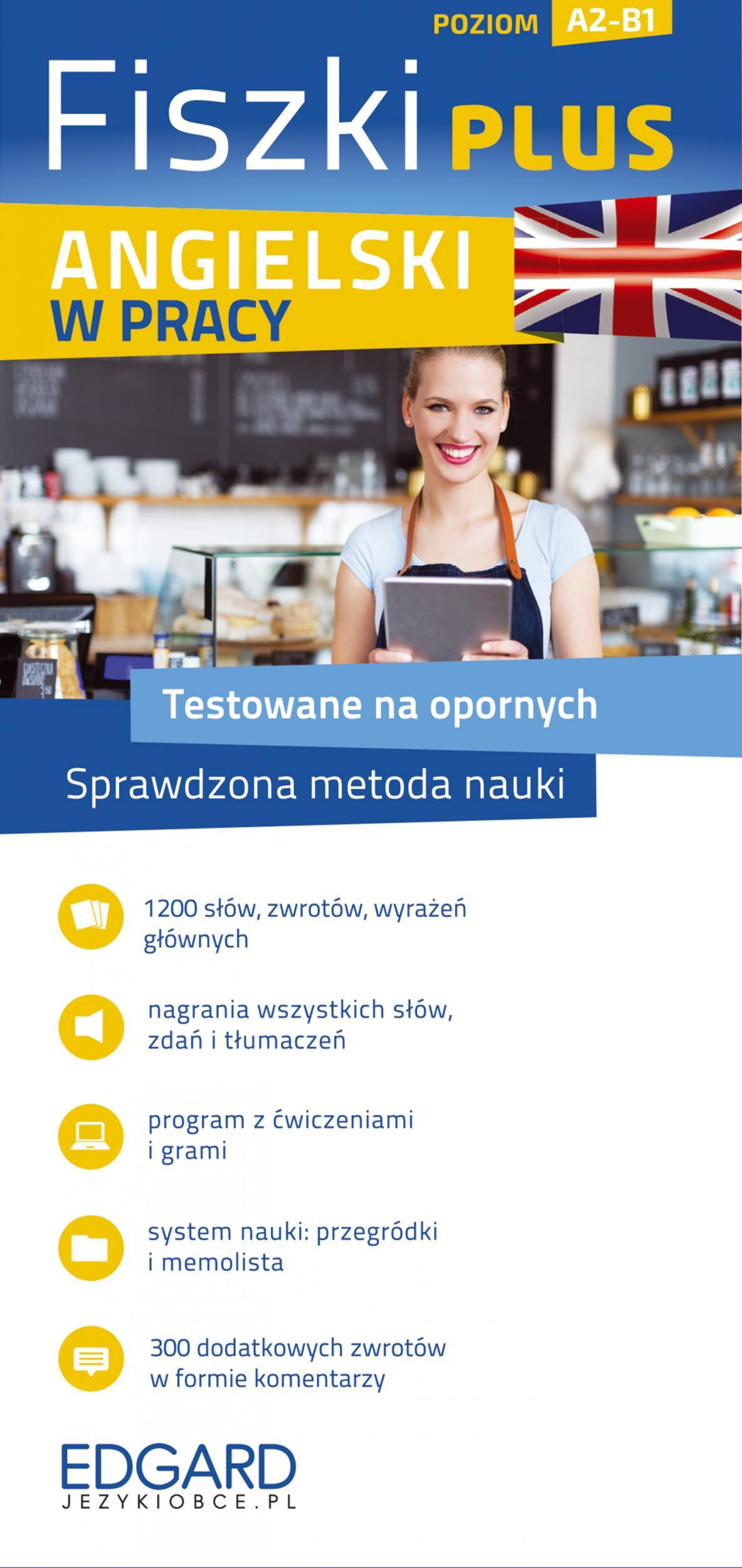 ANGIELSKI W PRACY. FISZKI PLUS. POZIOM A1-B1