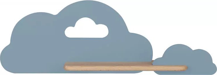 Kinkiet Lumes Niebieska lampka nocna ścienna w kształcie chmurki - K001-Ampi