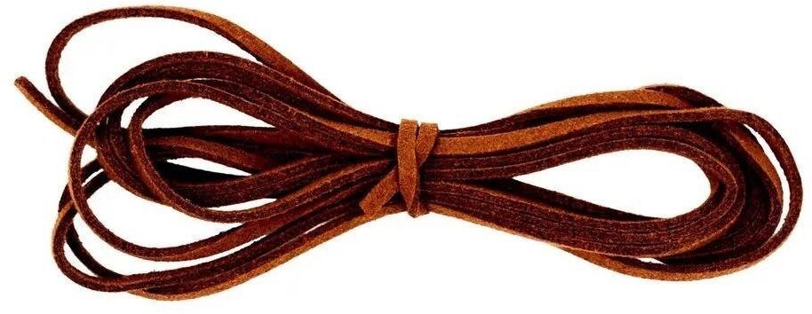 FANDY Sznurek do biżuterii z sztucznej skóry brązowy