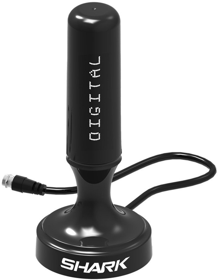 Antena aktywna ze wzmacniaczem DIGITAL DVBT DVBT2 HEVC z magnesem SHA301CAR Shark