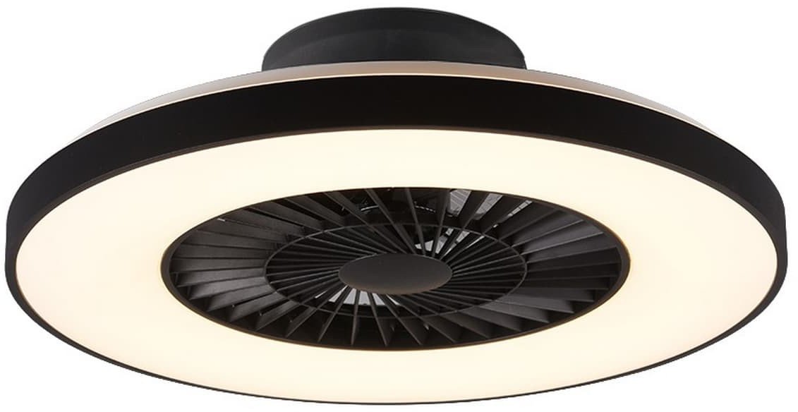 Wentylator RL Light Okrągły lampowentylator sufitowy HALMSTAD R62672132 LED 40W 3000-6500K czarny