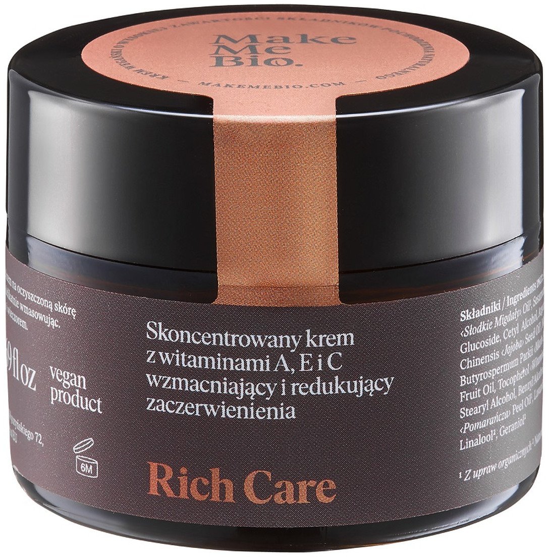 Make Me Bio Rich Care wzmacniający krem do skóry suchej skłonnej do zaczerwienień 50ml