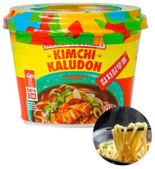 Zupa koreańska o smaku kimchi kaludon makaron udon w bulionie z warzywami gotowe w 3 min.big bowl 215g