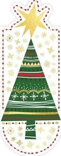 Zakładka magnetyczna owal choinka z gwiazdką