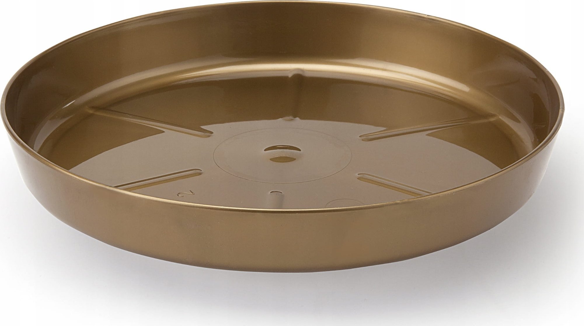 Podstawka pod doniczkę złota metaliczna 19,7x2,9 cm Plastikowa