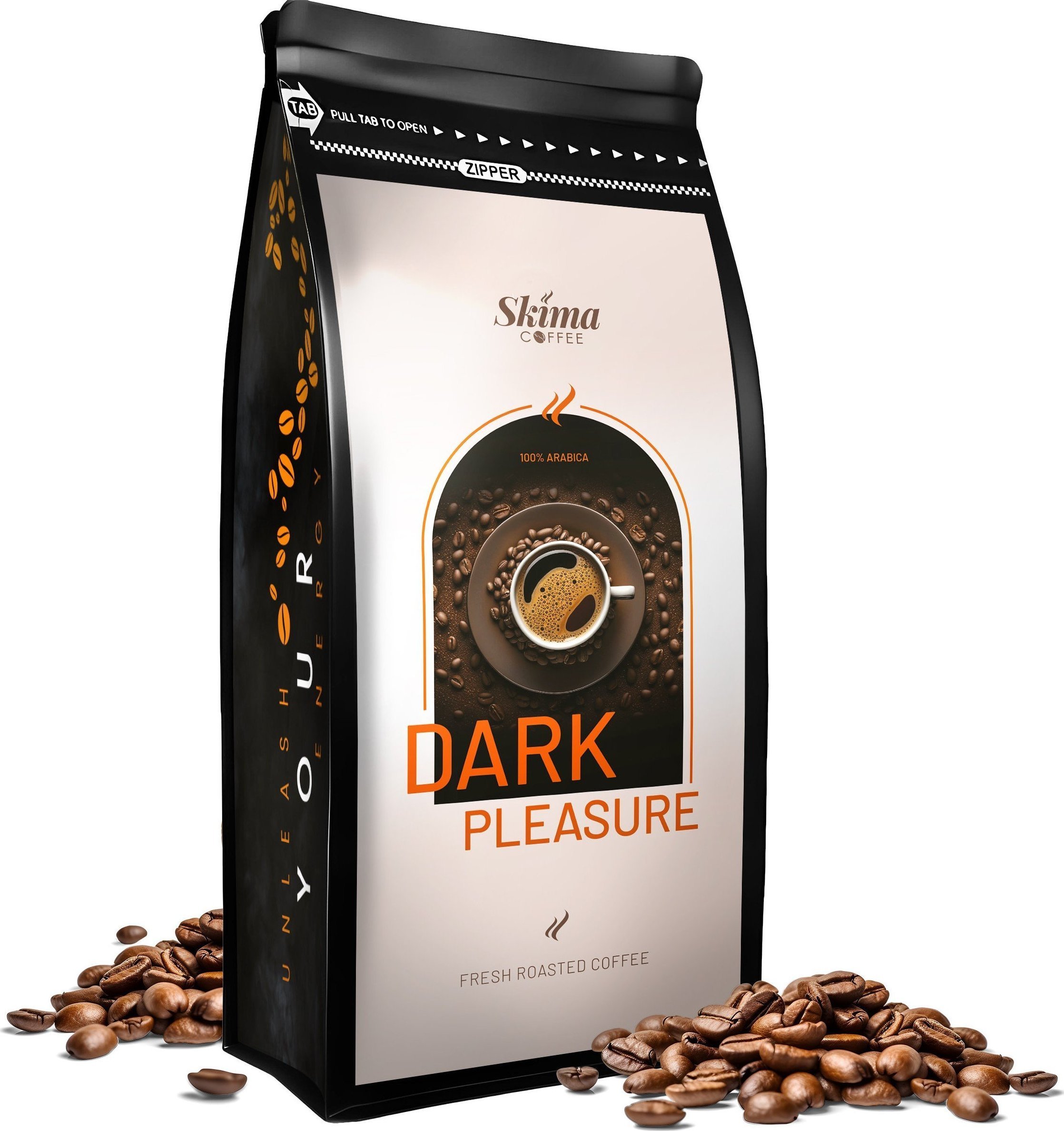 Kawa ziarnista SkimaCoffee Kawa ziarnista 1kg DARK PLEASURE 100% ARABICA do ekspresu