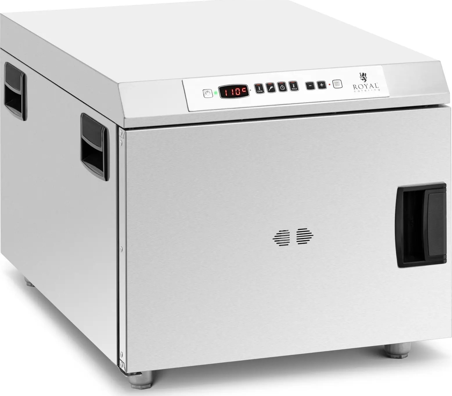 Mini piekarnik Royal Catering Piec piekarnik niskotemperaturowy do gotowania podgrzewania 1200 W 30-110 C Piec piekarnik niskotemperaturowy do gotowan