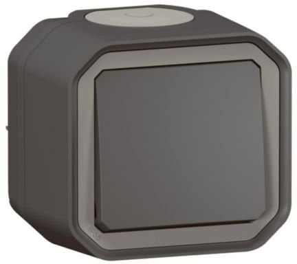 NOWE PLEXO 55 Przycisk jednobiegunowy komplet natynkowy 10A - 250V AC antracyt 069790L