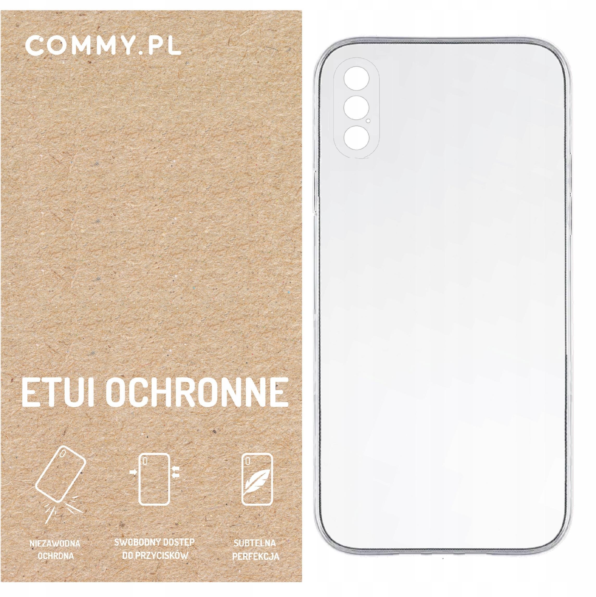 Przezroczyste etui COMMY Slim 2 mm - styl i ochrona dla iPhone XS Max