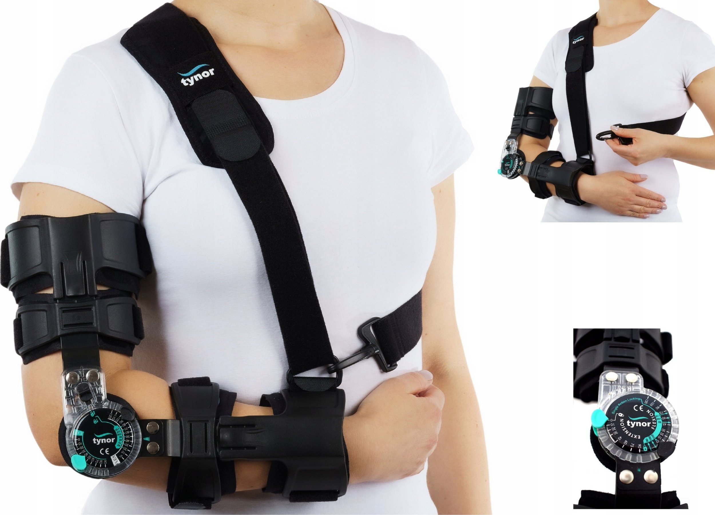 TYNOR ORTEZA ŁOKCIA STABILIZATOR STAWU ŁOKCIOWEGO ZEGAR