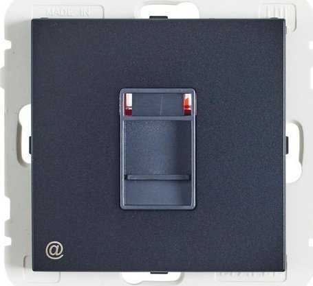 Efapel LOGUS90 GNIAZDO KOMPUTEROWE POJEDYNCZE KAT. 6 UTP NIEEKARNOWANE CZARNY 90455 KWPM