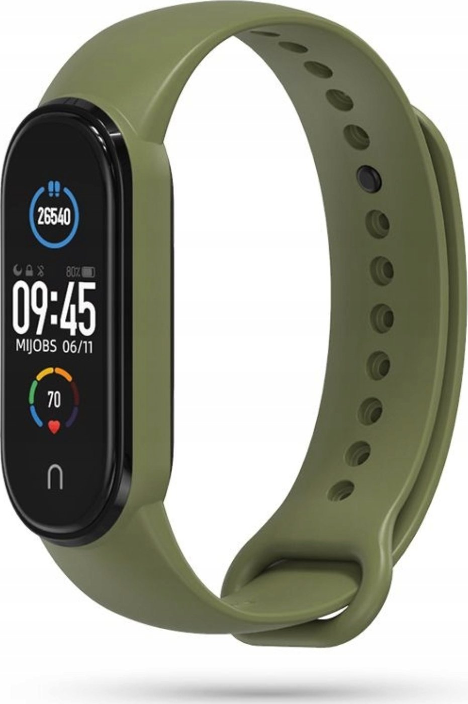 Hello Case OPASKA ZAMIENNA KHAKI PASEK DO OPASKI XIAOMI MI BAND 5 / 6 / 7 WATCH