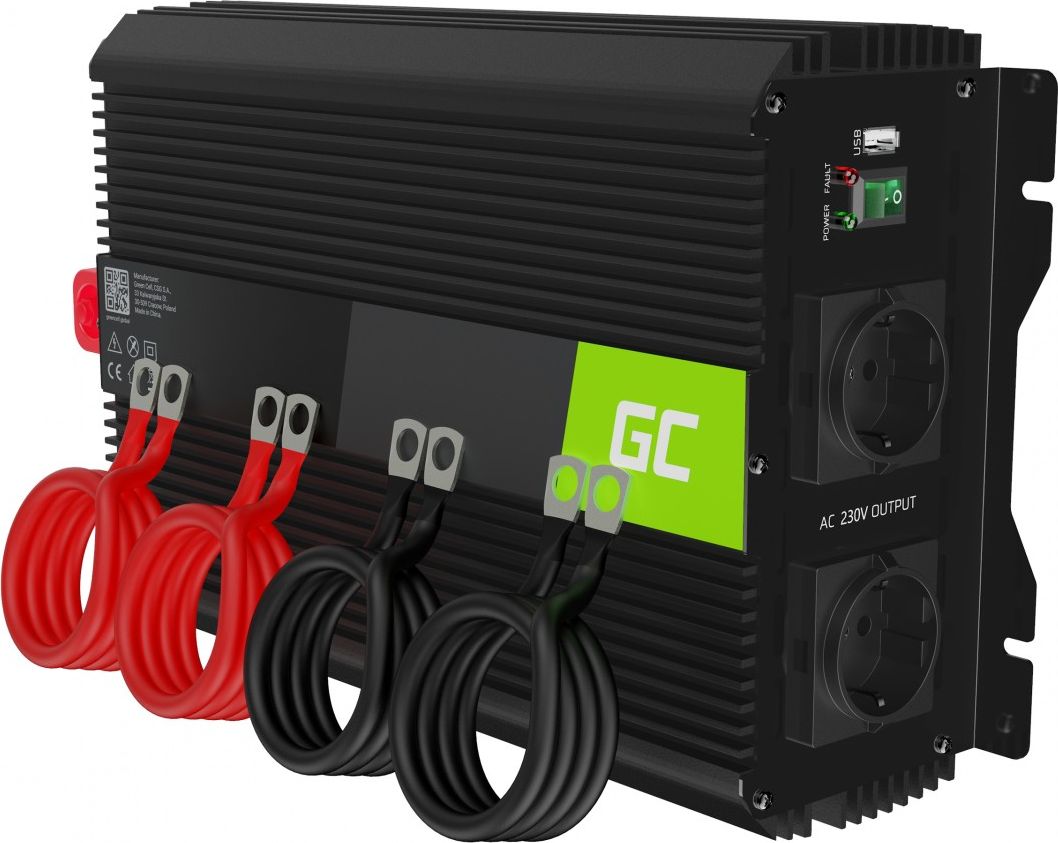 Przetwornica Green Cell PRO 12V na 230V 3000W/6000W