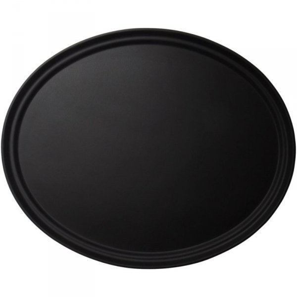 CAMBRO Taca kelnerska niedopuszczająca ślizgania Camtread owalna - czarna